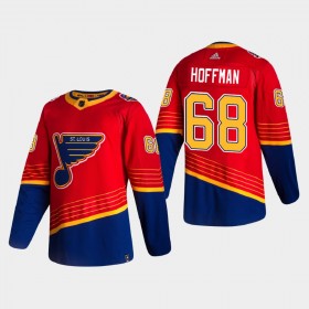 St. Louis Blues Mike Hoffman 68 2020-21 Reverse Retro Authentic Shirt - Mannen